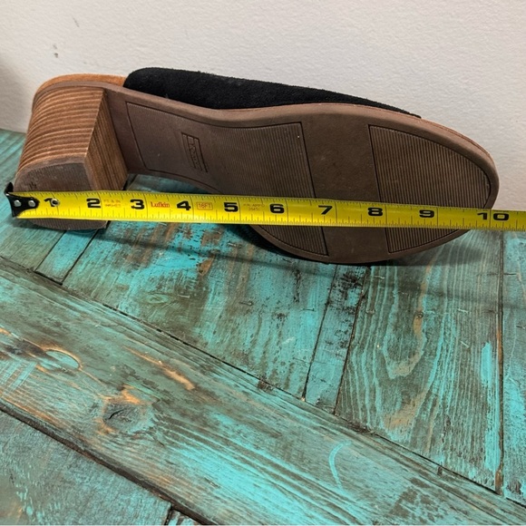 Toms Slide Open Toe Majorea Perforated Suede Mule Sandals Size 12 - Picture 10 of 11